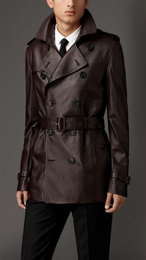 burberry lambswool trench leather|leather hunter trench coat.